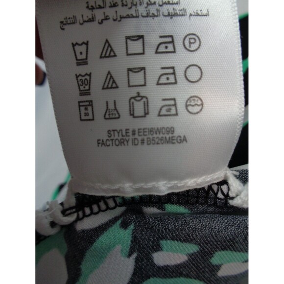 BCBG MaxAzria Black Green Adele Wrap Dress Size Small - Picture 12 of 12